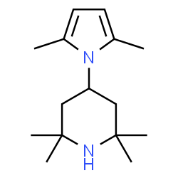 ChemSpider 2D Image | 4-(2,5-Dimethyl-1H-pyrrol-1-yl)-2,2,6,6-tetramethylpiperidine | C15H26N2