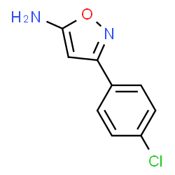 ChemSpider 2D Image | 3-(4-Chlorophenyl)-5-isoxazolamine | C9H7ClN2O