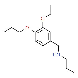 ChemSpider 2D Image | N-(3-Ethoxy-4-propoxybenzyl)-1-propanamine | C15H25NO2