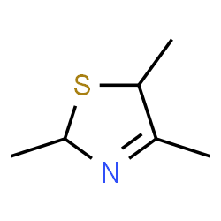 ChemSpider 2D Image | 2,4,5-trimethylthiazoline | C6H11NS