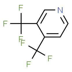 ChemSpider 2D Image | 3,4-Bis(trifluoromethyl)pyridine | C7H3F6N
