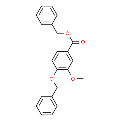 ChemSpider 2D Image | Benzyl 4-(benzyloxy)-3-methoxybenzoate | C22H20O4