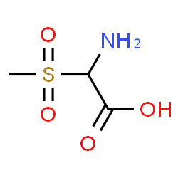 ChemSpider 2D Image | Amino(methylsulfonyl)acetic acid | C3H7NO4S