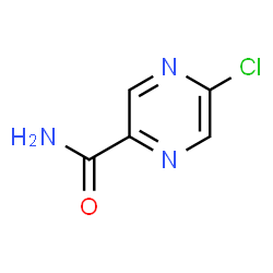 ChemSpider 2D Image | 5-Chloro-2-pyrazinecarboxamide | C5H4ClN3O