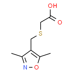 ChemSpider 2D Image | ([(3,5-DIMETHYLISOXAZOL-4-YL)METHYL]THIO)ACETIC ACID | C8H11NO3S