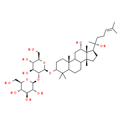ChemSpider 2D Image | (5xi,8xi,9xi,12alpha,14beta,20R)-12,20-Dihydroxylanost-24-en-3-yl 2-O-beta-D-glucopyranosyl-beta-D-glucopyranoside | C42H72O13