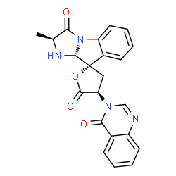 ChemSpider 2D Image | TRYPTOQUIVALINE F | C22H18N4O4