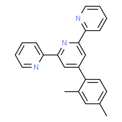 ChemSpider 2D Image | 4'-(2,4-Dimethylphenyl)-2,2':6',2''-terpyridin | C23H19N3