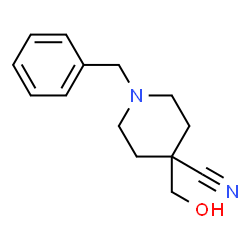 ChemSpider 2D Image | 1-Benzyl-4-(hydroxymethyl)-4-piperidinecarbonitrile | C14H18N2O
