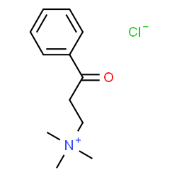 ChemSpider 2D Image | N,N,N-Trimethyl-3-oxo-3-phenyl-1-propanaminium chloride | C12H18ClNO