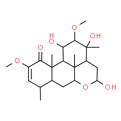 ChemSpider 2D Image | 11,13,16-Trihydroxy-2,12-dimethoxypicras-2-en-1-one | C22H34O7