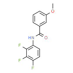 ChemSpider 2D Image | 3-Methoxy-N-(2,3,4-trifluorophenyl)benzamide | C14H10F3NO2