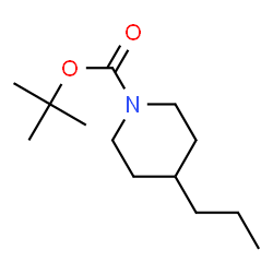 ChemSpider 2D Image | 2-Methyl-2-propanyl 4-propyl-1-piperidinecarboxylate | C13H25NO2