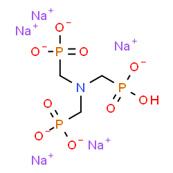 ChemSpider 2D Image | Phosphonic acid, [nitrilotris(methylene)]tris-, pentasodium salt | C3H7NNa5O9P3