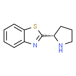 ChemSpider 2D Image | 2-[(2S)-2-Pyrrolidinyl]benzothiazole | C11H12N2S