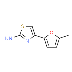 ChemSpider 2D Image | 4-(5-Methyl-2-furanyl)-2-thiazolamine | C8H8N2OS