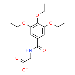 ChemSpider 2D Image | [(3,4,5-Triethoxybenzoyl)amino]acetate | C15H20NO6