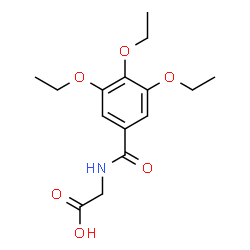 ChemSpider 2D Image | N-(3,4,5-Triethoxybenzoyl)glycine | C15H21NO6