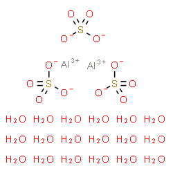 ChemSpider 2D Image | aluminium(III) sulfate octadecahydrate | H36Al2O30S3