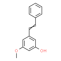 ChemSpider 2D Image | 3-hydroxy-5-methoxystilbene | C15H14O2