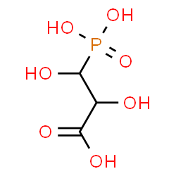 ChemSpider 2D Image | 2,3-Dihydroxy-3-phosphonopropanoic acid | C3H7O7P