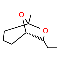 ChemSpider 2D Image | (1S)-7-Ethyl-5-methyl-6,8-dioxabicyclo[3.2.1]octane | C9H16O2