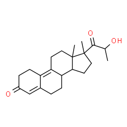 ChemSpider 2D Image | 17-Lactoyl-13,17-dimethyl-1,2,6,7,8,11,12,13,14,15,16,17-dodecahydro-3H-cyclopenta[a]phenanthren-3-one | C22H30O3