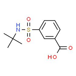 ChemSpider 2D Image | 3-(tert-Butylsulfamoyl)benzoic acid | C11H15NO4S