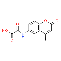 ChemSpider 2D Image | [(4-Methyl-2-oxo-2H-chromen-6-yl)amino](oxo)acetic acid | C12H9NO5