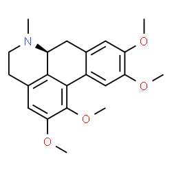 ChemSpider 2D Image | S-(+)-Glaucine | C21H25NO4
