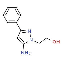ChemSpider 2D Image | 5-Amino-3-phenyl-1H-pyrazole-1-ethanol | C11H13N3O