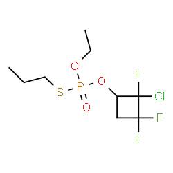 ChemSpider 2D Image | O-(2-Chloro-2,3,3-trifluorocyclobutyl) O-ethyl S-propyl phosphorothioate | C9H15ClF3O3PS