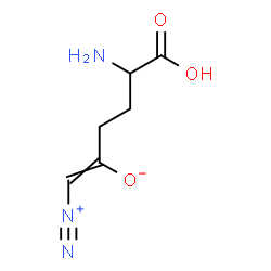 ChemSpider 2D Image | 5-Amino-5-carboxy-1-diazonio-1-penten-2-olate | C6H9N3O3