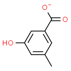 ChemSpider 2D Image | 3-Hydroxy-5-methylbenzoate | C8H7O3