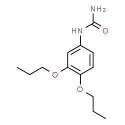 ChemSpider 2D Image | 1-(3,4-Dipropoxyphenyl)urea | C13H20N2O3