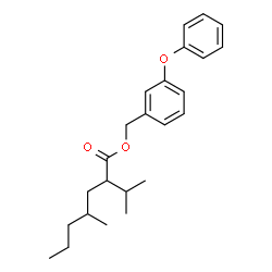 ChemSpider 2D Image | 3-Phenoxybenzyl 2-isopropyl-4-methylheptanoate | C24H32O3