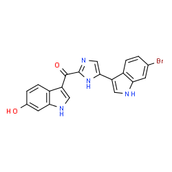 ChemSpider 2D Image | topsentin-B2 | C20H13BrN4O2