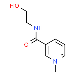 ChemSpider 2D Image | 3-[(2-Hydroxyethyl)carbamoyl]-1-methylpyridinium | C9H13N2O2