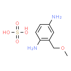 ChemSpider 2D Image | 2-METHOXYMETHYL-P-PHENYLENEDIAMINE SULFATE | C8H14N2O5S