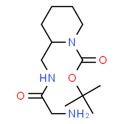 ChemSpider 2D Image | 2-Methyl-2-propanyl 2-[(glycylamino)methyl]-1-piperidinecarboxylate | C13H25N3O3