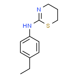 ChemSpider 2D Image | N-(4-Ethylphenyl)-5,6-dihydro-4H-1,3-thiazin-2-amine | C12H16N2S