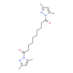 ChemSpider 2D Image | 1,10-Bis-(3,5-dimethyl-pyrazol-1-yl)-decane-1,10-dione | C20H30N4O2