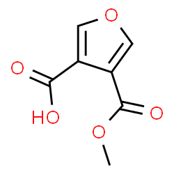 ChemSpider 2D Image | 4-(Methoxycarbonyl)-3-furoic acid | C7H6O5