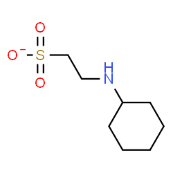 ChemSpider 2D Image | 2-(Cyclohexylamino)ethanesulfonate | C8H16NO3S