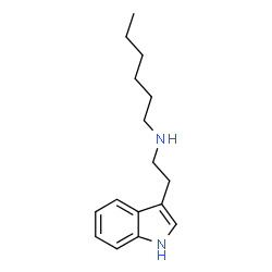 ChemSpider 2D Image | N-[2-(1H-Indol-3-yl)ethyl]-1-hexanamine | C16H24N2