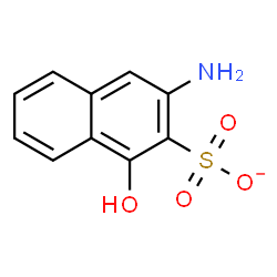 ChemSpider 2D Image | 3-Amino-1-hydroxy-2-naphthalenesulfonate | C10H8NO4S