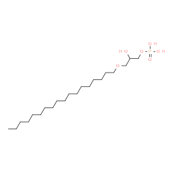 ChemSpider 2D Image | 2-Hydroxy-3-(octadecyloxy)propyl dihydrogen phosphate | C21H45O6P