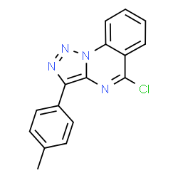 ChemSpider 2D Image | 5-Chloro-3-(4-methylphenyl)[1,2,3]triazolo[1,5-a]quinazoline | C16H11ClN4