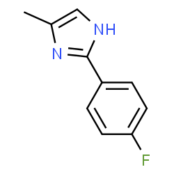 ChemSpider 2D Image | 2-(p-fluorophenyl)-4-methylimidazole | C10H9FN2