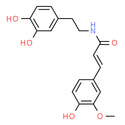 ChemSpider 2D Image | trans-N-feruloyl dopamine | C18H19NO5